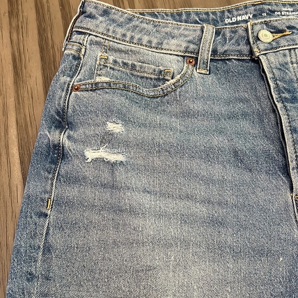 HIGH RISE STRAIGHT OLD NAVY JEAN SHORTS 12 - Picture 5 of 12